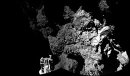 Comet lander sends first pictures from surface - but may be dead by Saturday