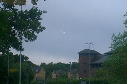 Twin UFOs photographed in UK