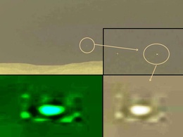 UFOs visit Curiosity on Mars?  Not likely, yet.